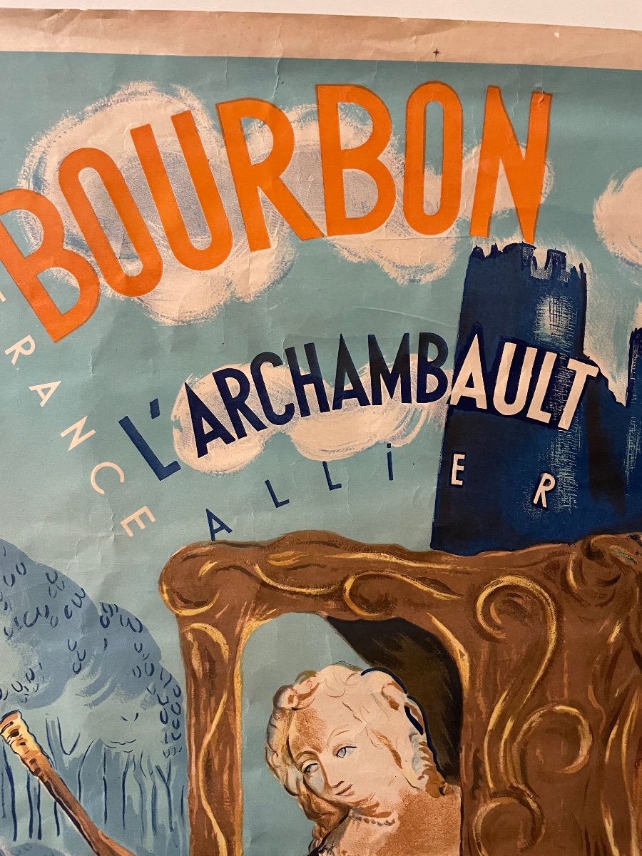 Sncf - Original Travel Poster Bourbon l'Archambault-photo-4